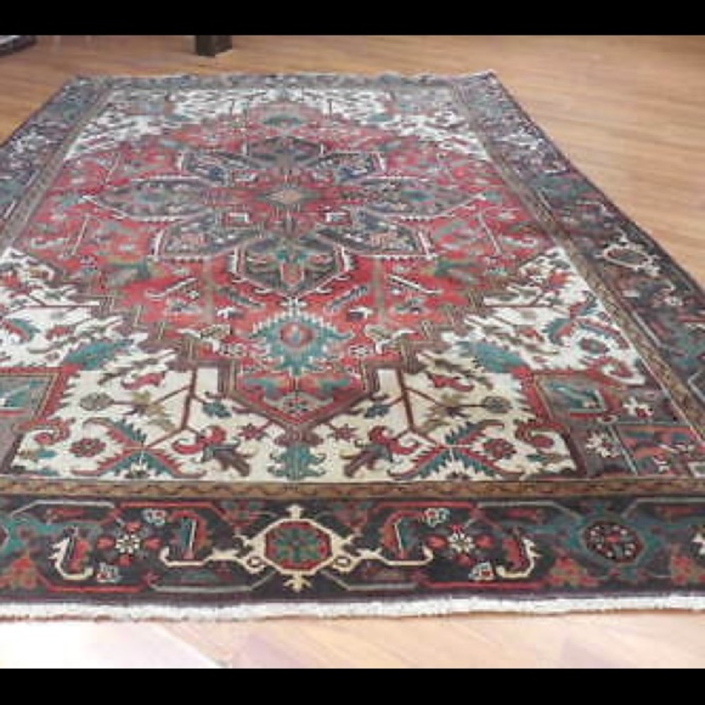 6.6x9 Persian Heriz Area Rug